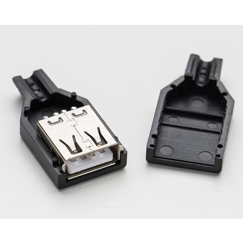 직접 조립하는 USB-A F 커넥터 소켓 (USB A DIY Connector Shell - Type A female Socket)